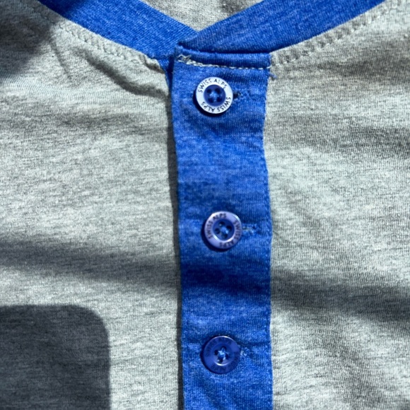 Swiss Alps Blue and Gray Henley Shirt, Men’s Size XXL - Picture 6 of 6